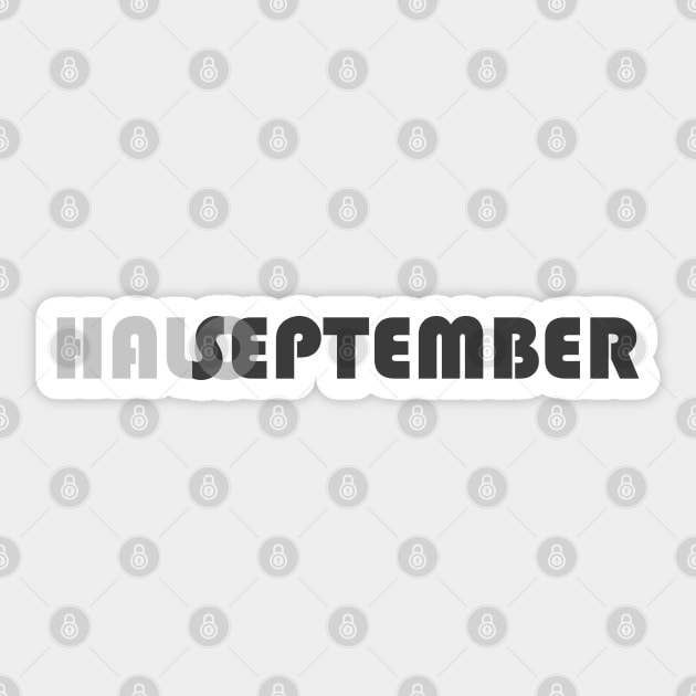 Halo September Sticker by SanTees